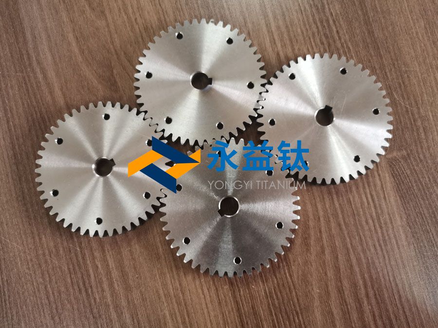 PP电子炽热金矿钛制品运送传动用齿轮 钛研磨齿轮 细密减速机齿轮 钛斜齿轮
